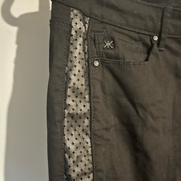 Kardashian Kollection Kim curvy skinny black jeans size 12 faux leather kovet - Picture 3 of 7